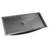 Ruvati 30 x 14 inch Brushed Stainless Steel Rectangular Bathroom Sink Undermount - RVH6120ST