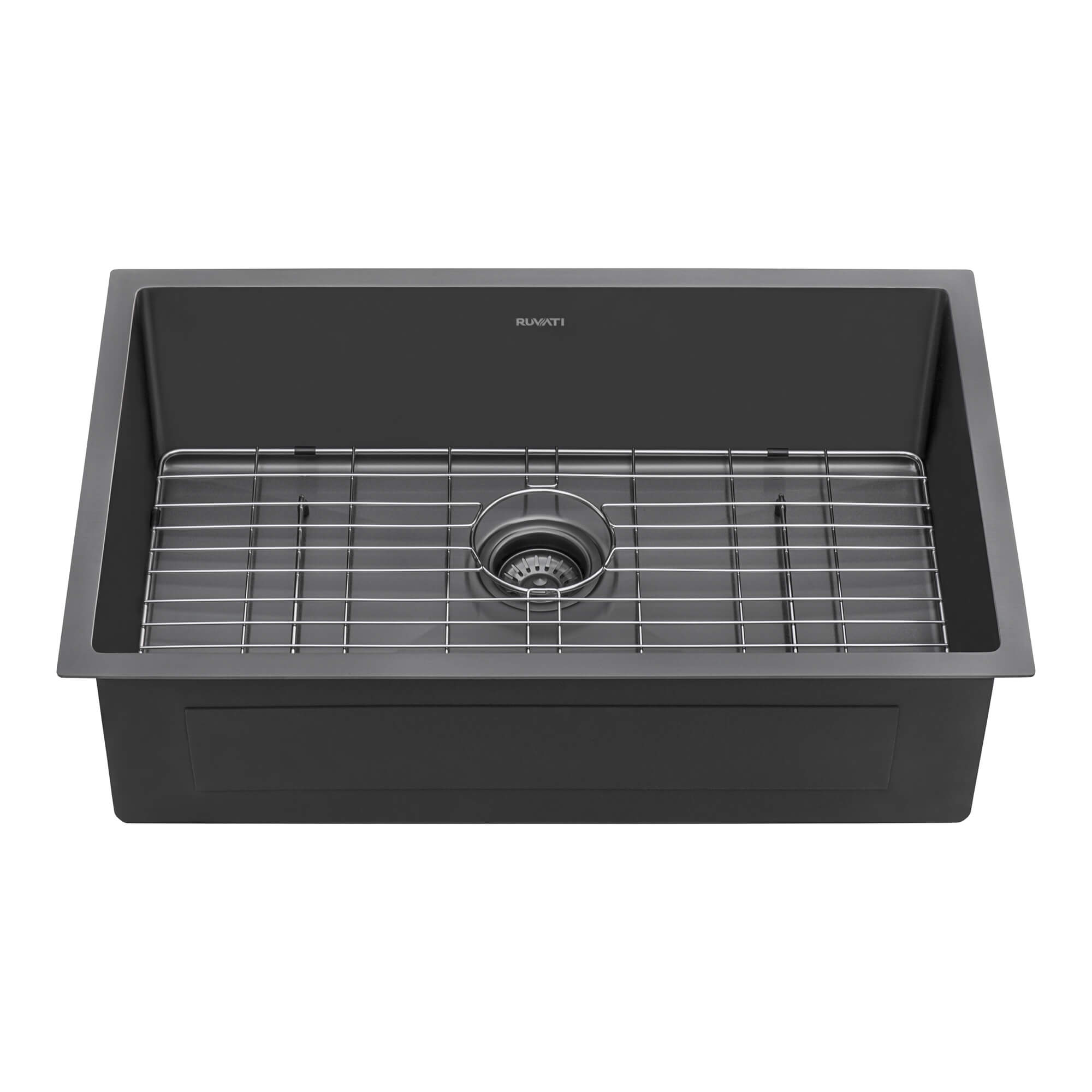 Ruvati 27inch Undermount Gunmetal Black Stainless Steel Kitchen Sink