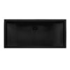 Ruvati 34 x 14 inch Gunmetal Black Stainless Steel Rectangular Bathroom Sink Undermount - RVH6134BL