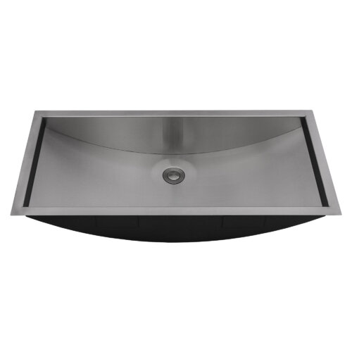 Brushed Stainless Steel Bathroom Sink