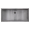 Ruvati 34 x 14 inch Brushed Stainless Steel Rectangular Bathroom Sink Undermount - RVH6134ST