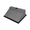 Ruvati 20 x 14 inch Gunmetal Black Stainless Steel Undermount Ramp Bathroom Sink Stainless Steel - RVH6140BL