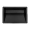 Ruvati 20 x 14 inch Gunmetal Black Stainless Steel Undermount Ramp Bathroom Sink Stainless Steel - RVH6140BL