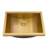Ruvati 20 x 14 inch Semi-Recessed Drop-in Topmount Brushed Gold Rectangular Bathroom Sink - RVH6211GG