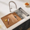 Ruvati 33-inch Workstation Two-Tiered Ledge Kitchen Sink