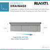 Ruvati 33-inch Workstation Two-Tiered Ledge Kitchen Sink Undermount 16 Gauge Stainless Steel - RVH6222ST