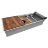 Ruvati 45-inch Workstation Two-Tiered Ledge Kitchen Sink Undermount 16 Gauge Stainless Steel - RVH6333ST Ruvati 45-inch Workstation Two-Tiered Ledge Kitchen Sink Undermount 16 Gauge Stainless Steel - RVH6333ST