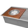 Ruvati 45-inch Workstation Two-Tiered Ledge Kitchen Sink Undermount 16 Gauge Stainless Steel - RVH6333ST Ruvati 45-inch Workstation Two-Tiered Ledge Kitchen Sink Undermount 16 Gauge Stainless Steel - RVH6333ST