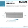 Ruvati 45-inch Workstation Two-Tiered Ledge Kitchen Sink Undermount 16 Gauge Stainless Steel - RVH6333ST Ruvati 45-inch Workstation Two-Tiered Ledge Kitchen Sink Undermount 16 Gauge Stainless Steel - RVH6333ST