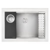 Ruvati 20 x 14 Workstation Bathroom Undermount Sink in Stainless Steel - RVH6521ST
