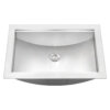 Ruvati 20 x 14 Workstation Bathroom Undermount Sink in Stainless Steel - RVH6521ST