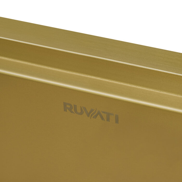 Ruvati 33 inch Matte Gold Workstation Undermount Kitchen Sink