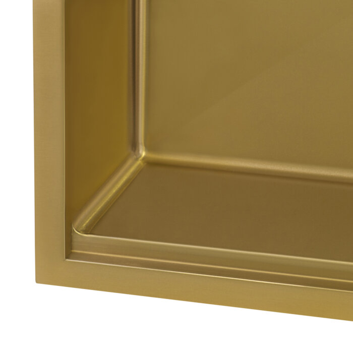 Ruvati 33 inch Matte Gold Workstation Undermount Kitchen Sink