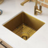 Matte Gold Undermount Bar Prep Sink