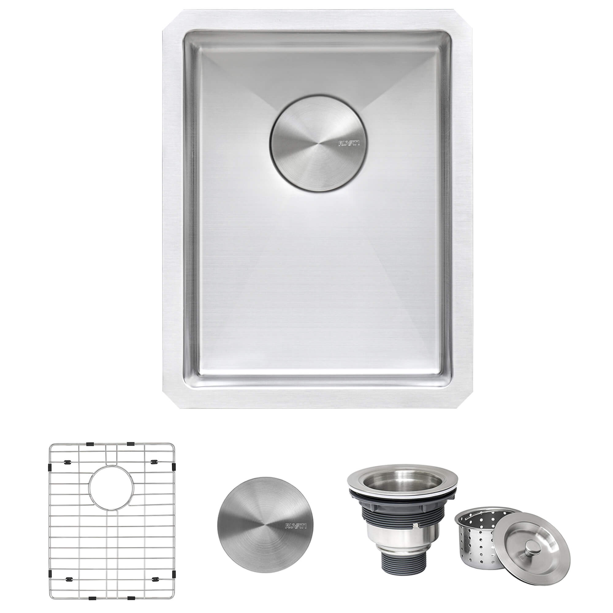 Ruvati 18 x 19 inch Workstation Bar Prep Sink Undermount 16