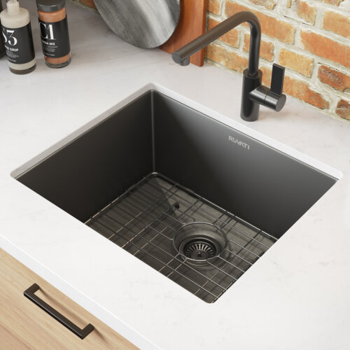 Fulorni 13x15 Drop-In Wet Bar Sink Workstation – Brushed Gold NANO-PVD Finish, 16-Gauge 304 Stainless Steel Single Bowl Top Mount With Faucet For Kitchen, RV, Or Outdoor Prep Small Kitchen Prep Sink Fulorni 13x15 Drop-In Wet Bar Sink Workstation – Brushed Gold NANO-PVD Finish, 16-Gauge 304 Stainless Steel Single Bowl Top Mount With Faucet For Kitchen, RV, Or Outdoor Prep Small Kitchen Prep Sink