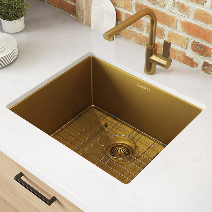 Single Bowl Matte Gold sink