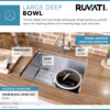 Ruvati 23-inch Undermount Stainless Steel Bar Prep Kitchen Sink 16 Gauge Rounded Corners Single Bowl - RVH7123