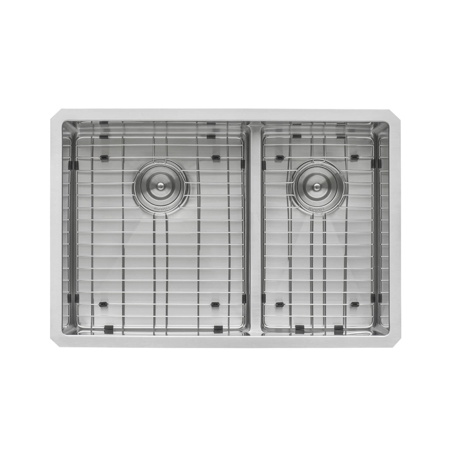 Ruvati 28-inch Low-Divide Undermount 60/40 Double Bowl Rounded