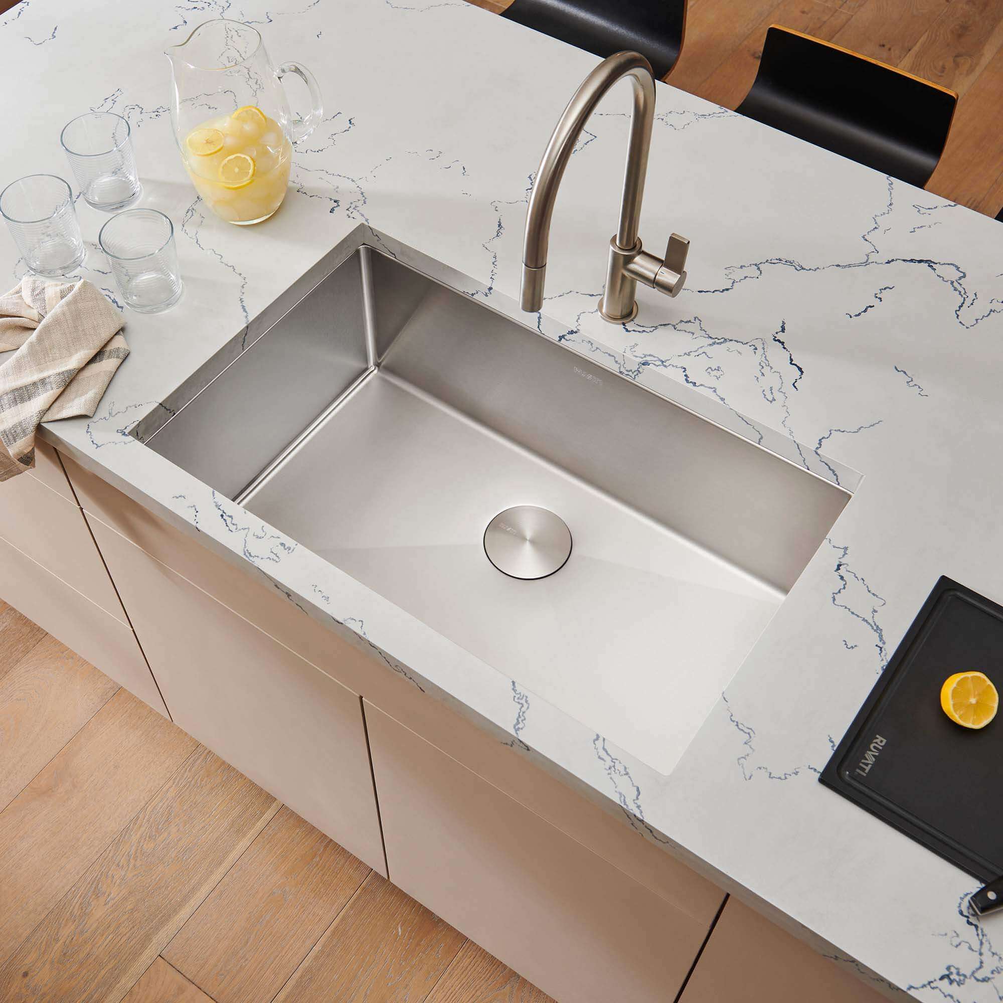 Round bowl kitchen sink and 2025 drainer