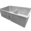 Ruvati 30-inch Low-Divide Undermount Rounded Corners 50/50 Double Bowl 16 Gauge Stainless Steel Kitchen Sink - RVH7355