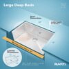 Ruvati 35-inch Undermount 16 Gauge Rounded Corners Large Kitchen Sink Stainless Steel Single Bowl - RVH7466