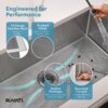 Ruvati 35-inch Undermount 16 Gauge Rounded Corners Large Kitchen Sink Stainless Steel Single Bowl - RVH7466