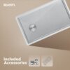 Ruvati 27-inch Slope Bottom Offset Drain Undermount Kitchen Sink Single Bowl Stainless Steel - RVH7470