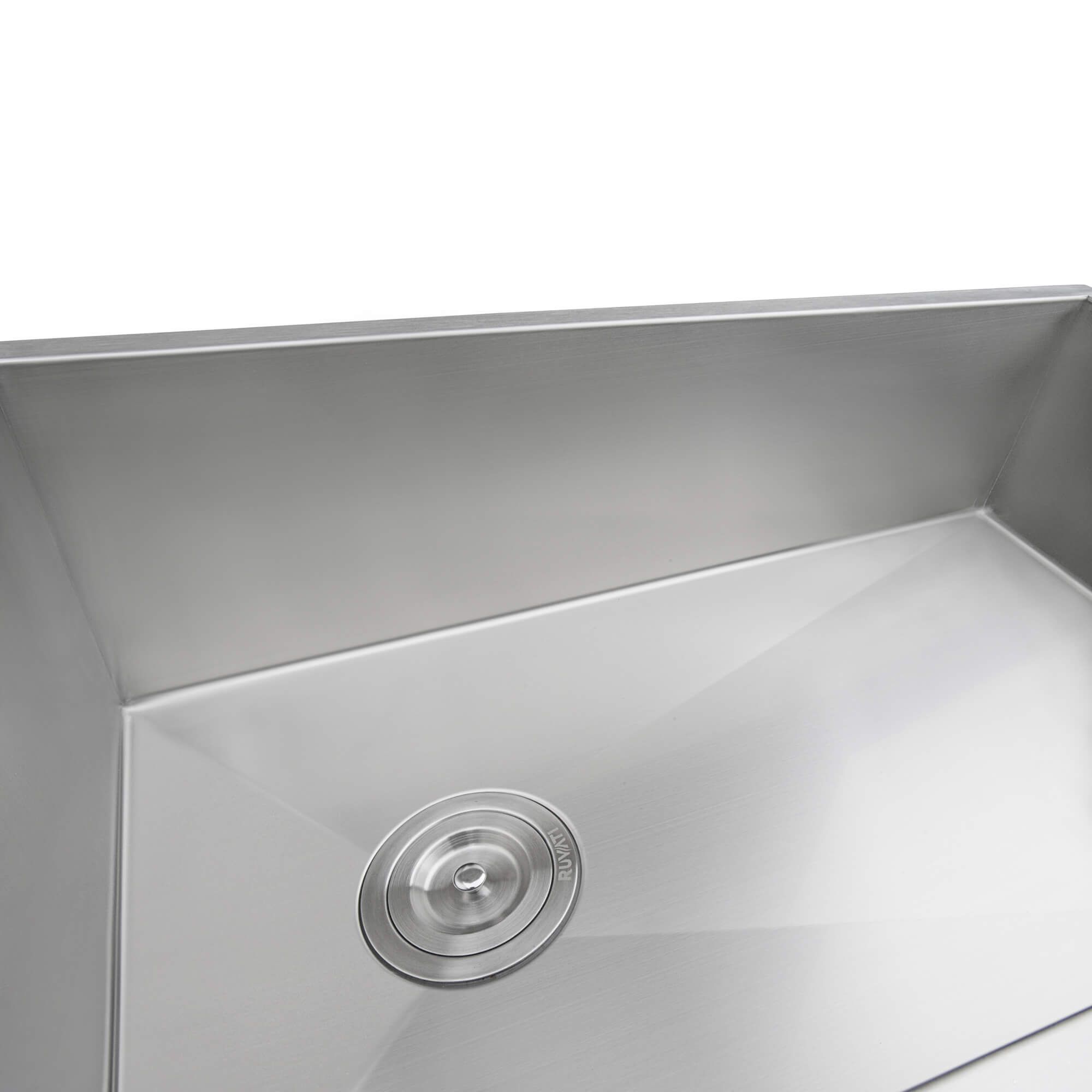 Ruvati 36-inch Slope Bottom Offset Drain Reversible Kitchen Sink 