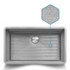 Ruvati® HexBottom™ 30-inch Scratch Resistant Embossed Texture Kitchen Sink Stainless Steel - RVH7630