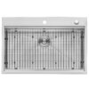 Ruvati 30 x 22 inch Workstation Drop-in Topmount Rounded Corners 16 Gauge Ledge Stainless Steel Kitchen Sink Single Bowl - RVH8030 Ruvati 30 x 22 inch Workstation Drop-in Topmount Rounded Corners 16 Gauge Ledge Stainless Steel Kitchen Sink Single Bowl - RVH8030