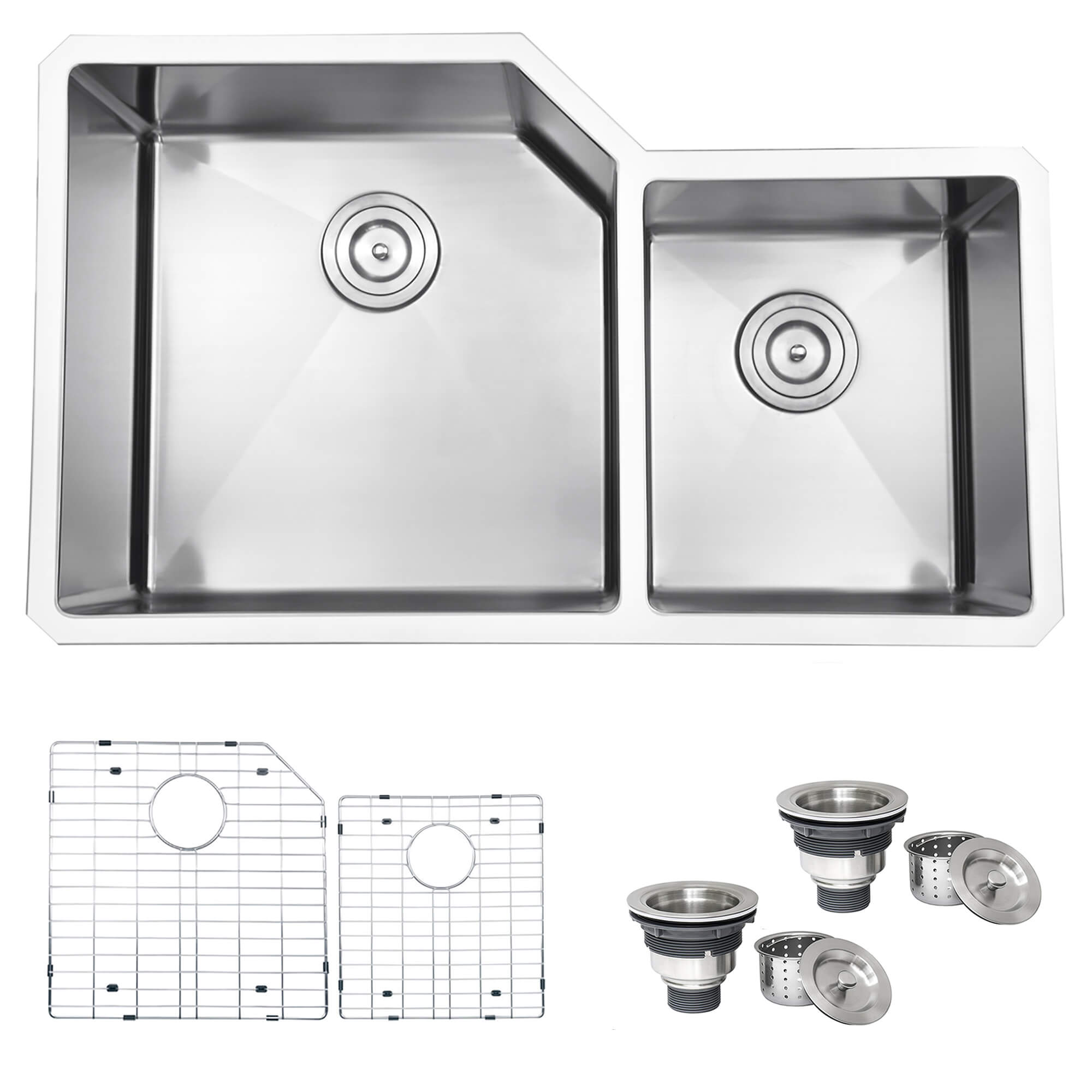 Ruvati 15 x 15 inch Undermount 16 Gauge Zero Radius Bar Prep