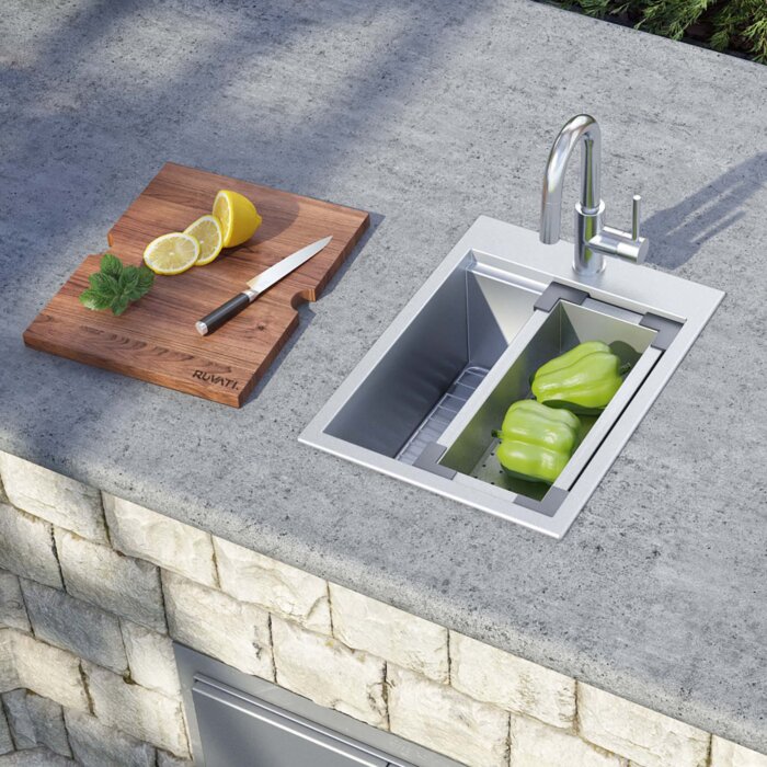 thumbnail image 2 of Large Stainless Steel Sink For Boat, Campervan, RV, Catering Trailer - Made In England 2 of 4