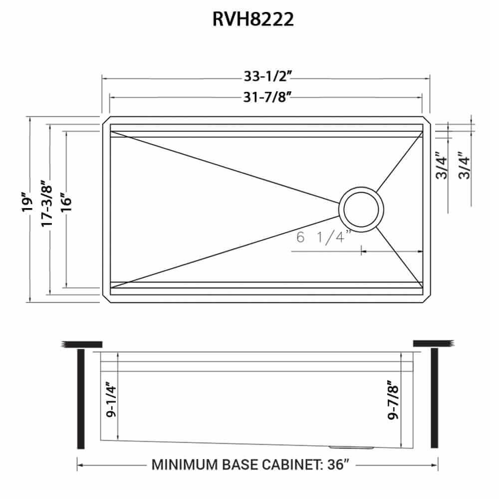 Ruvati 33-inch Workstation Two-Tiered Ledge Kitchen Sink