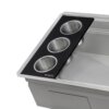 Ruvati 33-inch Workstation Dual Tier Nova Double Bowl Low Divide Undermount Stainless Steel Kitchen Sink - RVH8254
