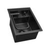 Ruvati 20 inch Gunmetal Black Stainless Steel RV Sink With Concealed Faucet and Soap DIspenser - RVH8272BL