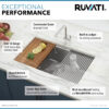 Ruvati 28-inch Workstation Ledge Undermount 16 Gauge Stainless Steel Kitchen Sink Single Bowl - RVH8309 Ruvati 28-inch Workstation Ledge Undermount 16 Gauge Stainless Steel Kitchen Sink Single Bowl - RVH8309