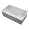 Ruvati 28-inch Workstation Ledge Undermount 16 Gauge Stainless Steel Kitchen Sink Single Bowl - RVH8309
