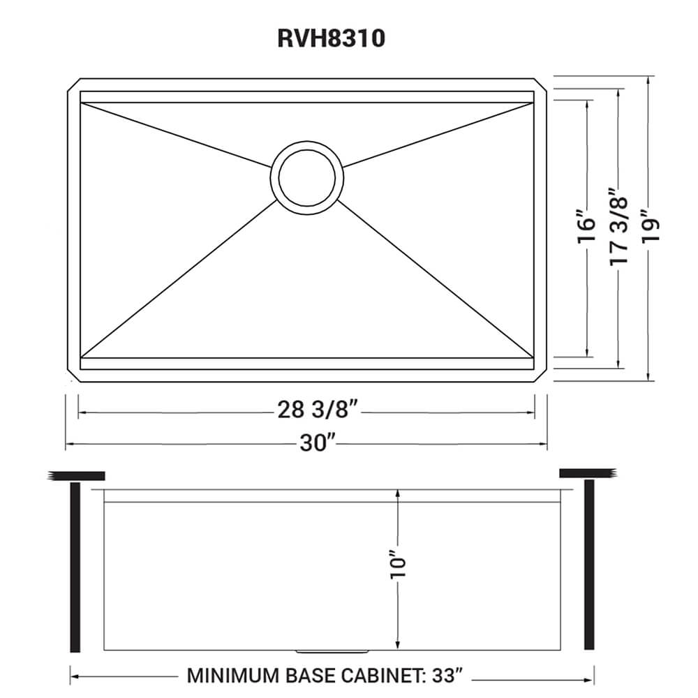 30 in. Single Bowl Undermount 16-Gauge Stainless Steel Ledge Kitchen Sink with Sliding Accessories