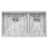 Ruvati 28-inch Workstation Sink 60/40 Double Bowl Undermount Low Divide 16 Gauge Stainless Steel - RVH8341