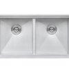 Ruvati 30-inch Workstation Ledge 50/50 Double Bowl Undermount 16 Gauge Stainless Steel Kitchen Sink - RVH8345
