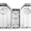 Ruvati 35" Triple Bowl Undermount 16 Gauge Stainless Steel Kitchen Sink - RVH8500