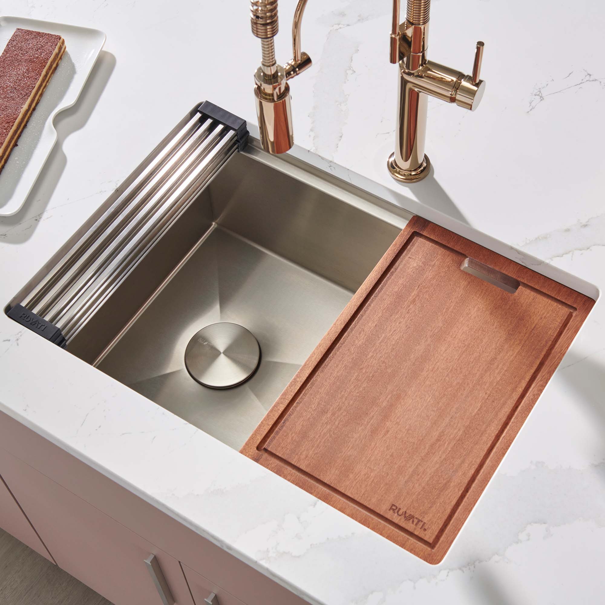 man cleaning kitchen counter stock photos - OFFSET