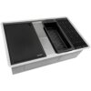 Ruvati 30-inch Workstation Slope Bottom Offset Drain Undermount 16 Gauge Kitchen Sink - RVH8584 Ruvati 30-inch Workstation Slope Bottom Offset Drain Undermount 16 Gauge Kitchen Sink - RVH8584