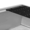 Ruvati 33-inch Workstation Slope Bottom Offset Drain Undermount 16 Gauge Kitchen Sink - RVH8597
