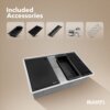 Ruvati 33-inch Workstation Slope Bottom Offset Drain Undermount 16 Gauge Kitchen Sink - RVH8597