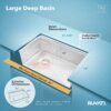 Ruvati 33-inch Workstation Slope Bottom Offset Drain Undermount 16 Gauge Kitchen Sink - RVH8597