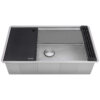 Ruvati® HexBottom™ 30-inch Workstation Scratch Resistant Embossed Texture Kitchen Sink Stainless Steel - RVH8630