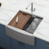 Workstation Farmhouse Kitchen Sink