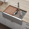 Stainless Steel Farmhouse Workstation Sink